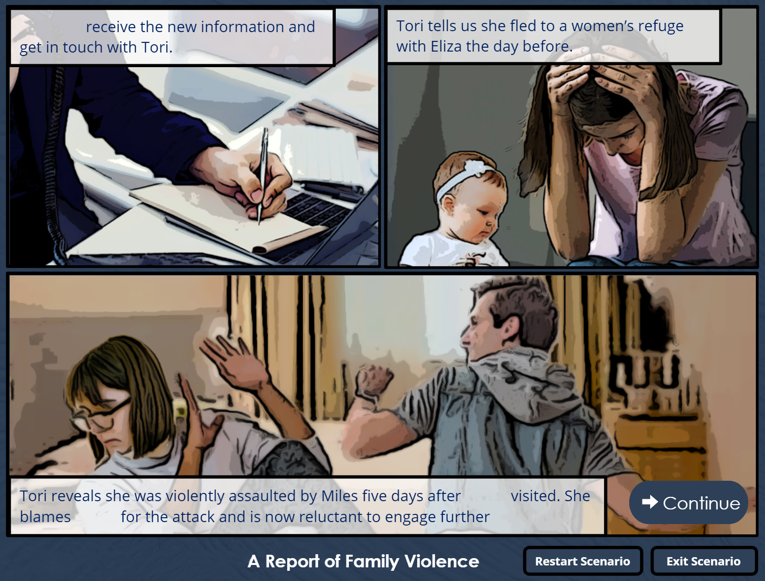 Family Violence Branching Scenario